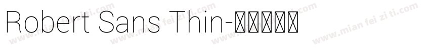 Robert Sans Thin字体转换